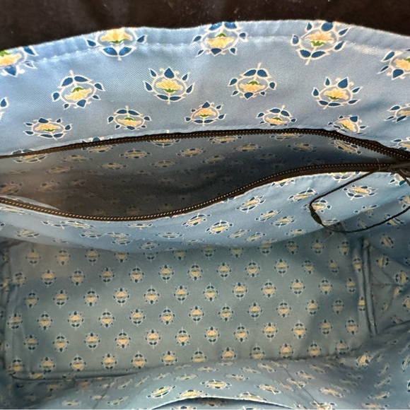 Vera Bradley Navy Quilted Tote Bag - Picture 4 of 5